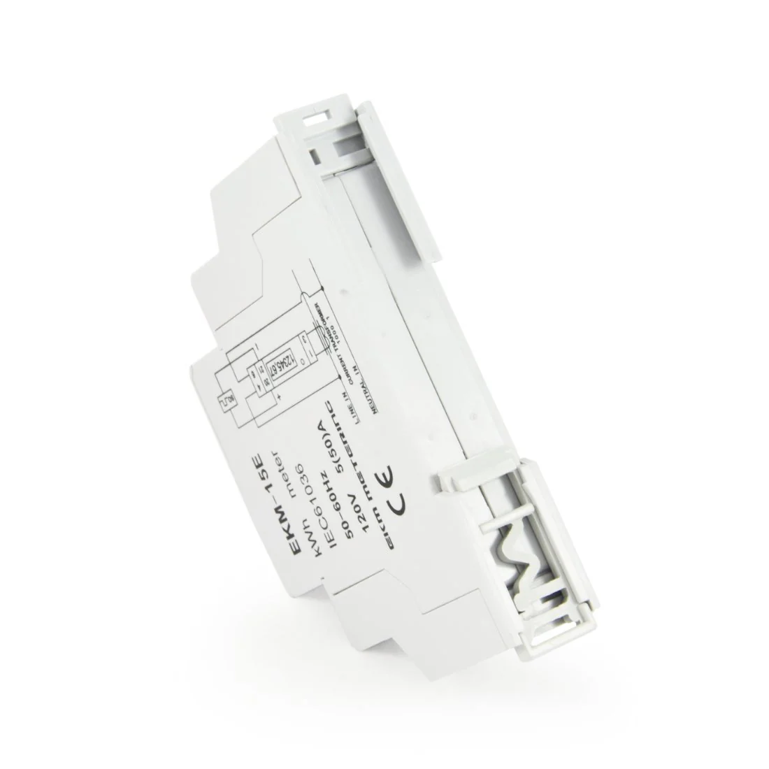 Basic 120 Volt Single Phase kWh Meter, 2-wire, External CT Meter, 14mm, 50 Amp, Model EKM-15E - Image 4
