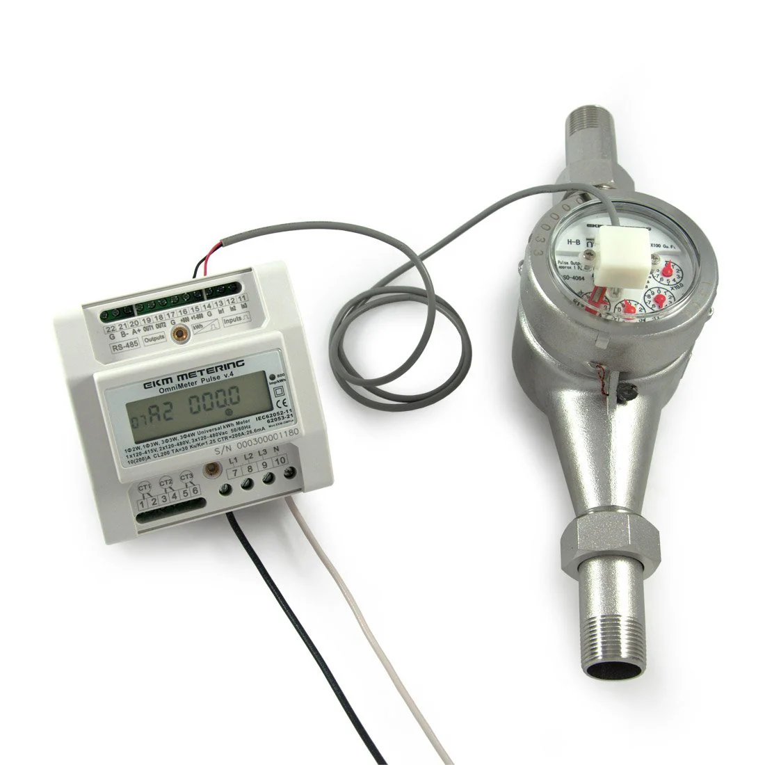 3/4 Inch Vertical Water Meter - Stainless Steel, NSF 61, High Definition, Pulse Output - Image 3