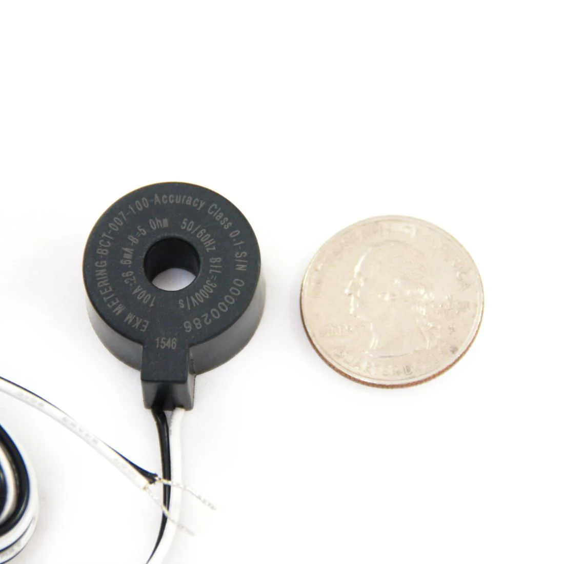 Mini Solid-core CT, 100A:26.6mA, 7mm (0.27") Hole Diameter, BCT-007-100UL - Image 2