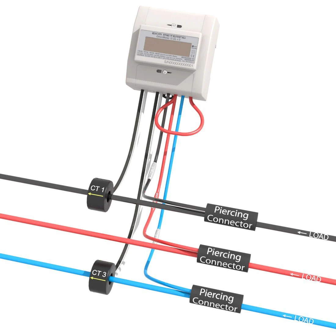 EKM Omnimeter HV v.4 – Universal Single and Three Phase up to 600V, Pulse Counting, Relay Controlling, Universal Smart Electric Meter - Image 5